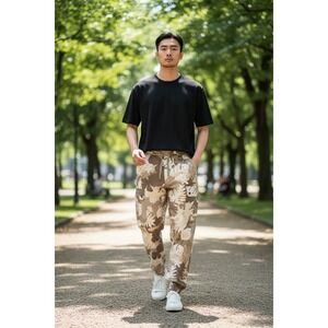 Levis Utility Joggers Stretch Cargo Pants Mens M 31-34x28.5 Tan Camo Botanical